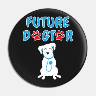 Future Dogtor Veterinarian Student Pin