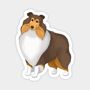 Sable Rough Collie Dog Magnet