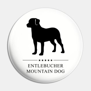 Entlebucher Mountain Dog Black Silhouette Pin