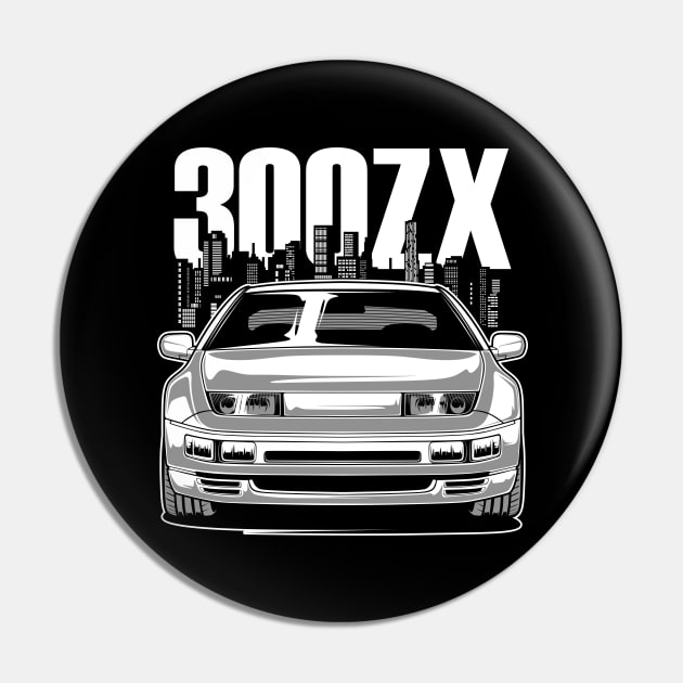 Fairlady 300ZX (White Print) Pin by idrdesign