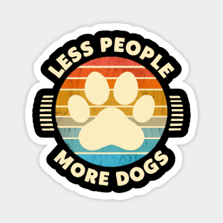 Paw Power: Less People, More Dogs Magnet
