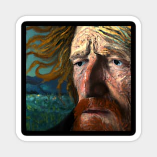 vincent van gogh face Magnet