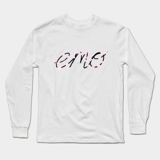 ✓ Cute Black long oversized sleeve emo tee