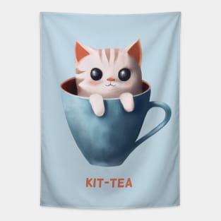 Kit-tea Kittea Kitty Cat Tea Tapestry