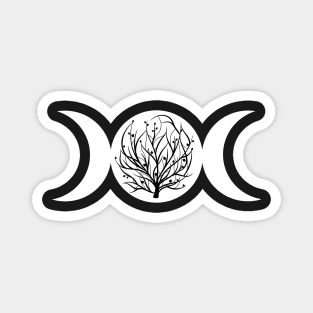 Triple Moon with Tree of Life Magnet