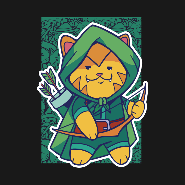 D&D Ranger Class Kawaii Cat by Sunburst