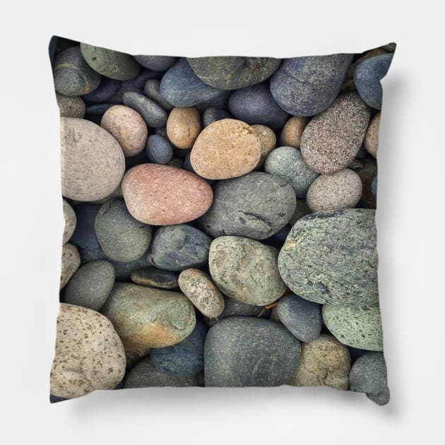 Natures Rocks Pillow by Artsy Wishy