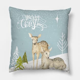 Oh Deer It's Christmas Pillow