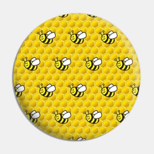 Honeybee Cartoon Pattern Pin