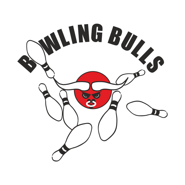 BOWLING BULLS (black) by aceofspace