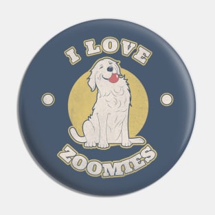 I love zoomies dog pet puppy pup typography logo | Morcaworks Pin