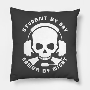 Student by day gamer by night Pillow