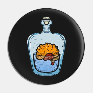 Brain in small jar Pin