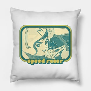 Speed Racer // Retro Style Design Pillow