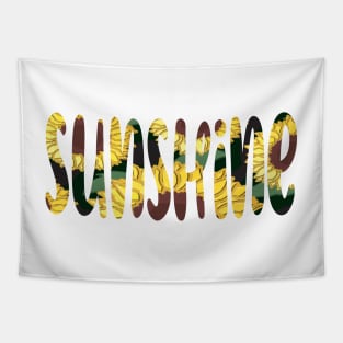 Sunflower Print Sunshine Tapestry