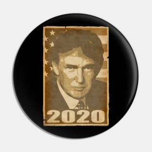 Donald Trump 2020 And Stripes Pin