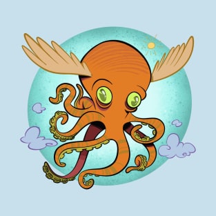 Flying Octopus T-Shirt