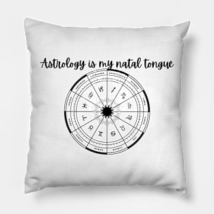 Astrology is my natal tongue Pillow