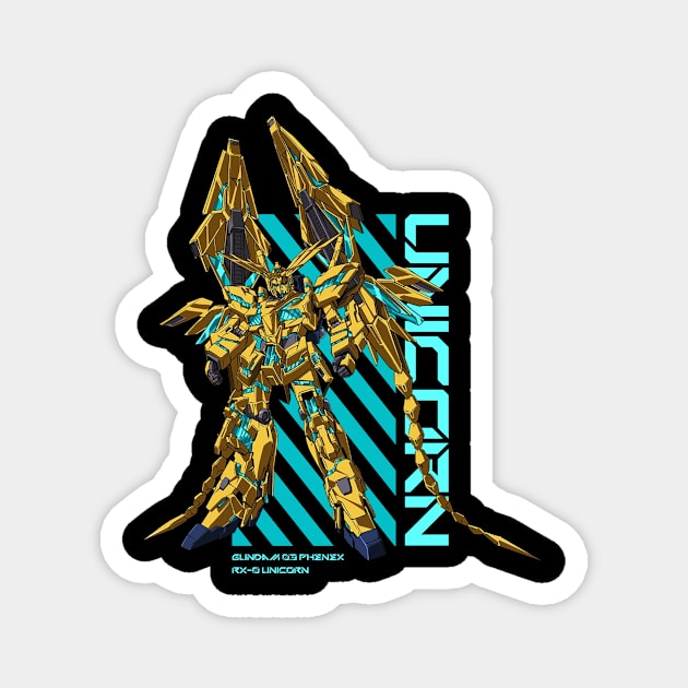 RX-0 Unicorn Gundam 03 Magnet by Shapwac12