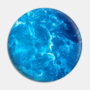 Crystal Clear Aqua Blue Ocean Water Pin