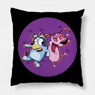 bluey happy Pillow