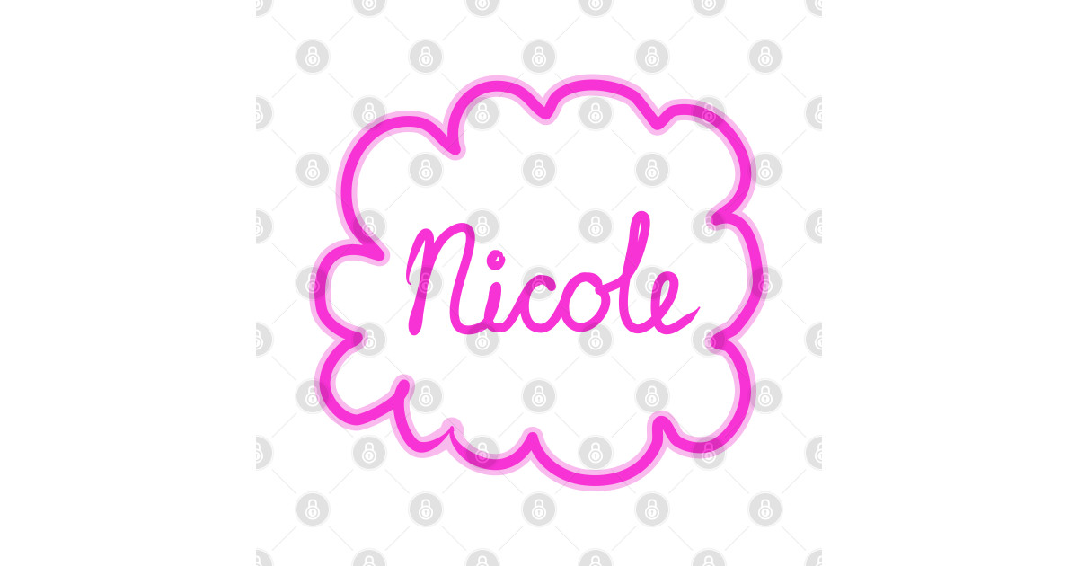 Nicole Female Name Nicole Sticker Teepublic 9475