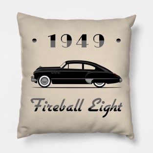 1949 Fireball Eight - silver details Pillow