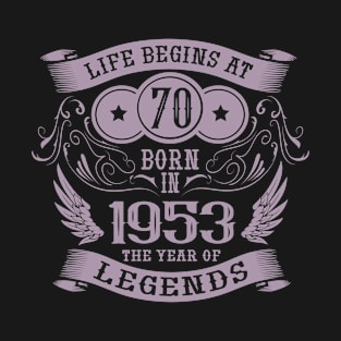 Vintage 1953 birthday 70 years T-Shirt