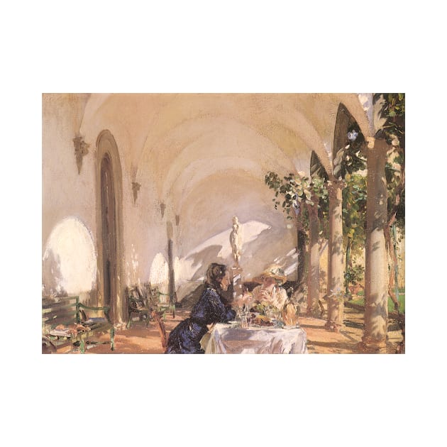 Breakfast in the Loggia by John Singer Sargent by MasterpieceCafe