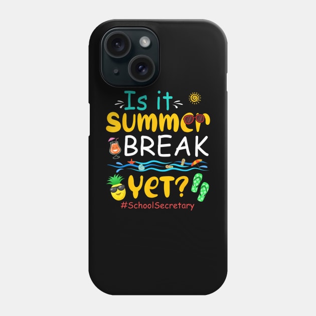 Is It Summer Funny Break Yet Costume School Secretary Lover Phone Case by fatmehedo8