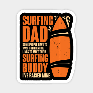 Surfing Dad Surfer Father Gift Magnet