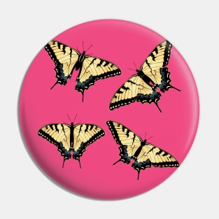 Yellow tiger swallowtail Pin