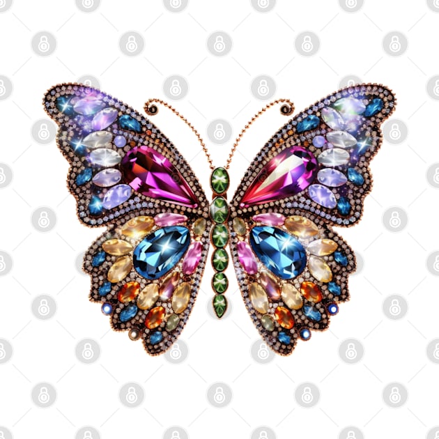 Bejeweled Butterfly #3 by Chromatic Fusion Studio