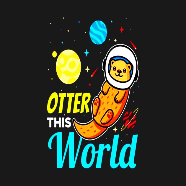 Otter This World Space Astronaut Spaceman by dotanstav