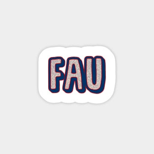 FAU glitter lettering Magnet