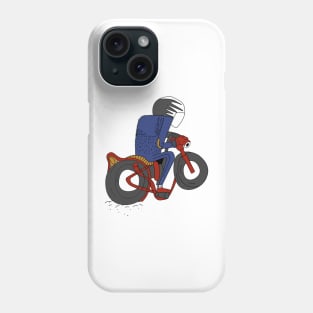 Motorcyclist Adventurous Ride On His Motor Phone Case