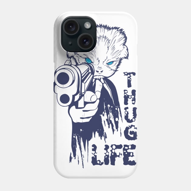 Thug Life Design Phone Case by teespotfashions