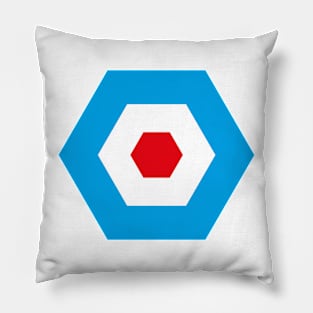 Retro Futuristic Mod logo Pillow