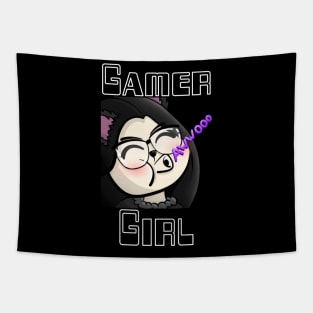 Gamer Girl, Wolf Girl, Awwooo, Howl. Twitch streamer emote Tapestry