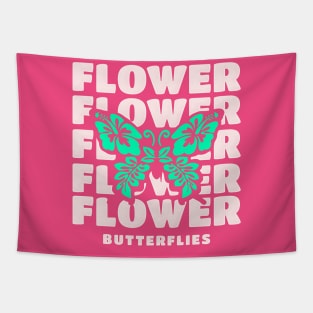 Flower Butterflies Tapestry