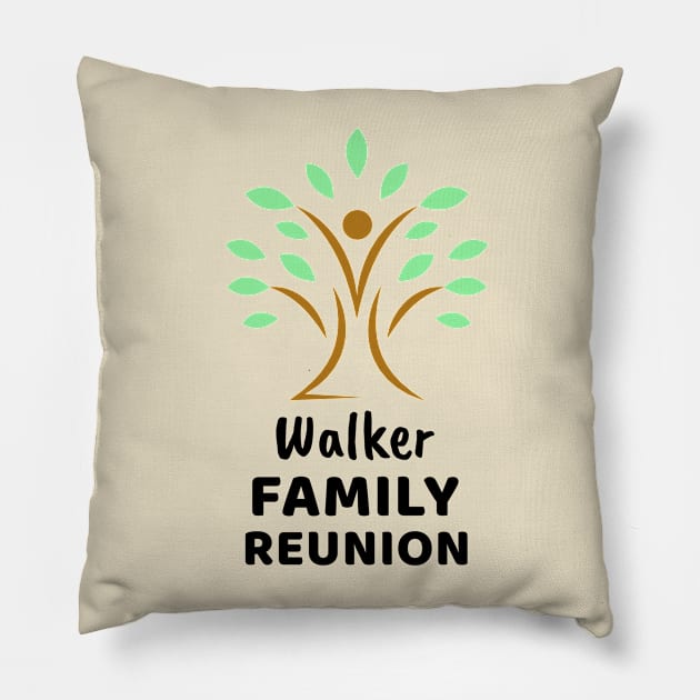 Walker Family Reunion Design Pillow by Preston James Designs