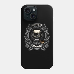 Gentlemens Smoking Club Tobacco Pipe Smoker Skull Phone Case