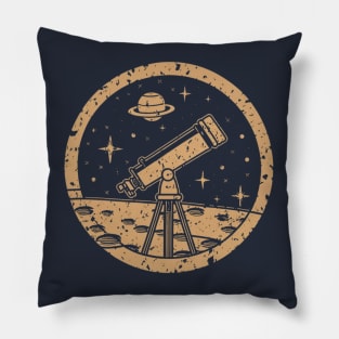 Astronomer - Telescope Retro Pillow