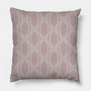 Cherry Blossom Gradient Geometric Abstract Motif Pillow