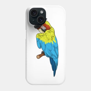 Parrot with Cylinder Phone Case