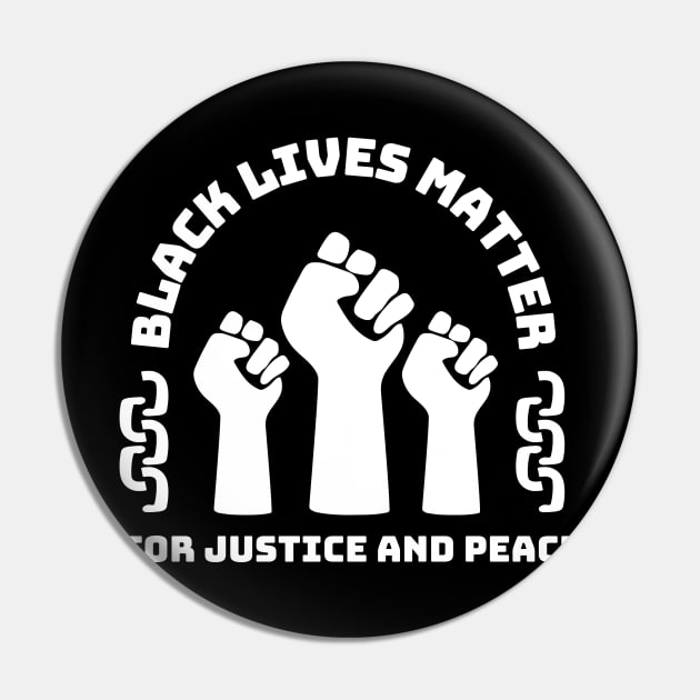 Black lives matter Pin by TeeStreet