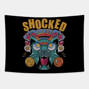 Shocked face Tapestry