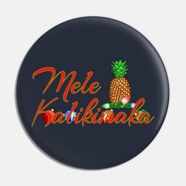 Mele Kalikimaka Island Christmas Pin by macdonaldcreativestudios