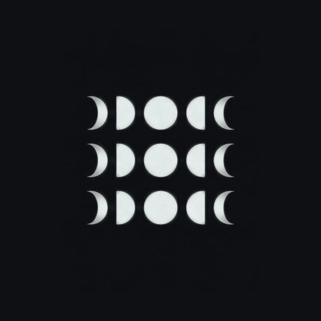 Moon Phases Symmetry by OZOROZO