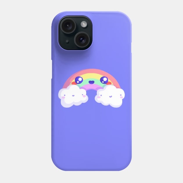 Super Cute Pastel Rainbow - Kawaii Rainbow - Cute Rainbow Phone Case by perdita00